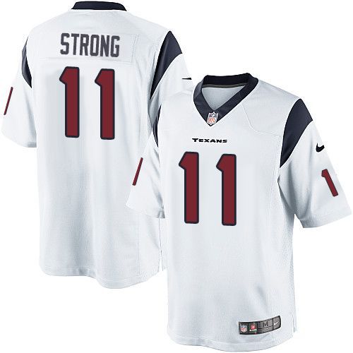 Men Houston Texans #11 Jaelen Strong Nike White Game NFL Jersey